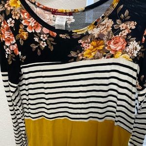 Brand new color block shirt